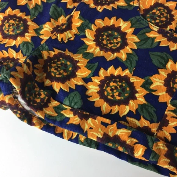Retro Forever 21 Sunflower High Waisted Shorts size 26 100% Cotton - Picture 7 of 10